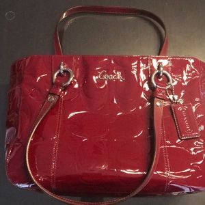 Red Coach Bag